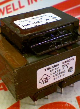 14A-20-16 20VA 16V 8V SIGNAL TRANSFORMER 原装进口电力变压器