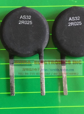 Ametherm 热敏电阻 AS32-2R025 NTC 2欧 25A 直径30mm