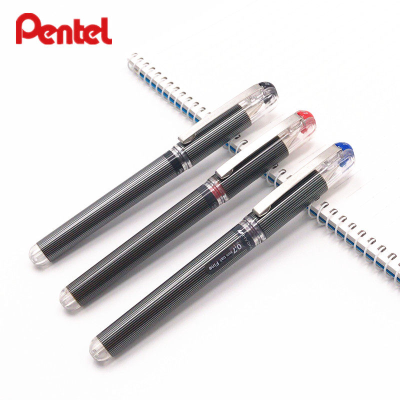 日本Pentel派通中性笔K227签字笔水笔Hybrid学生办公用0.7mm