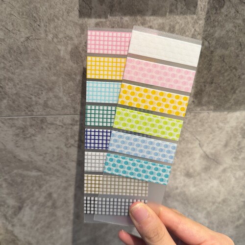 【至橘】日本mt波点方眼组合百搭盐系打底和纸胶带分装手帐福袋