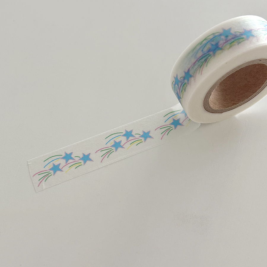 【至橘】韩产imeanit shootingstar星星胶带盐系手帐装饰素材分装