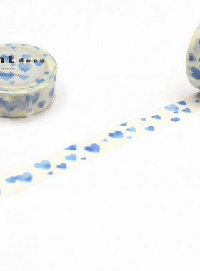 【至橘小铺】日本mt蓝色爱心盐系打底和纸胶带分装手帐福袋