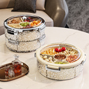 坚果盘密封高端精致高颜值零食过年干果收纳盒家用客厅茶几水果盘