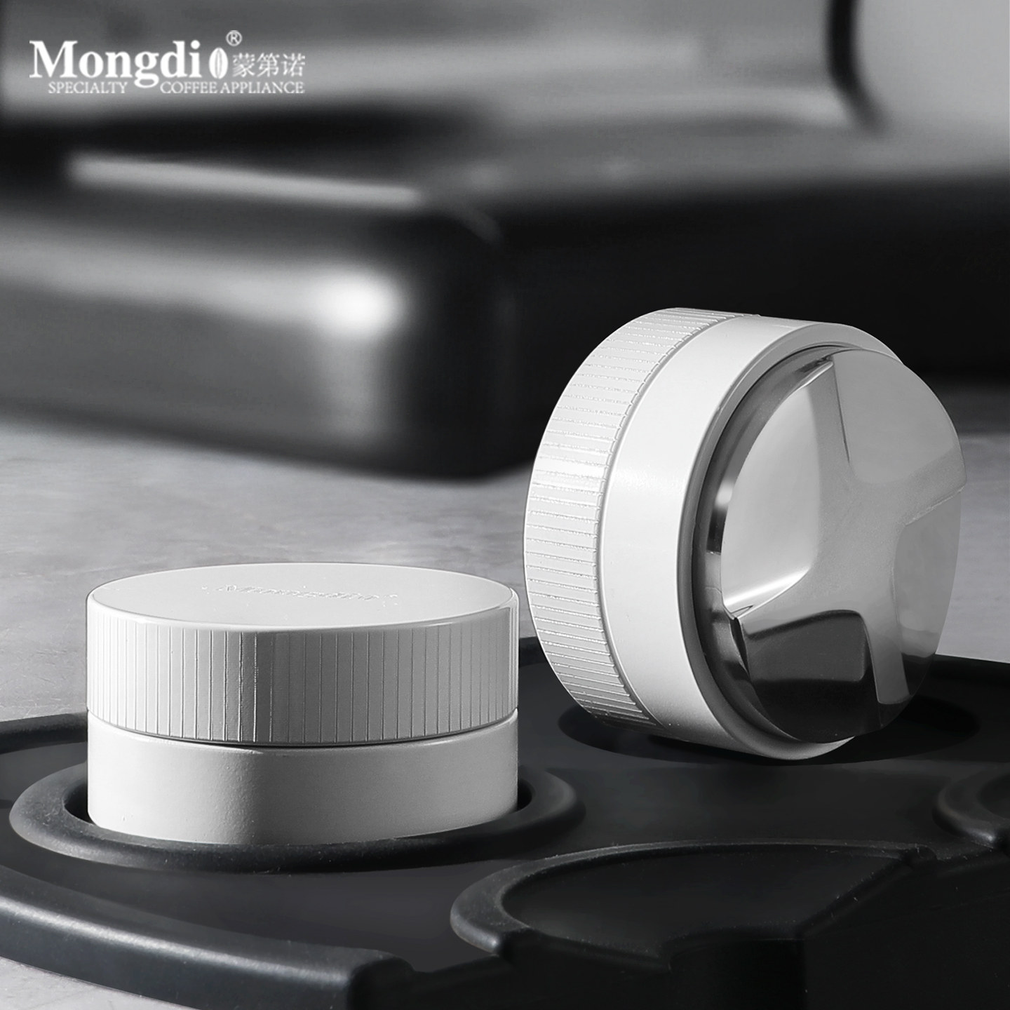 Mongdio布粉器自重力咖啡压粉器不锈钢意式咖啡机配件器具51/58mm