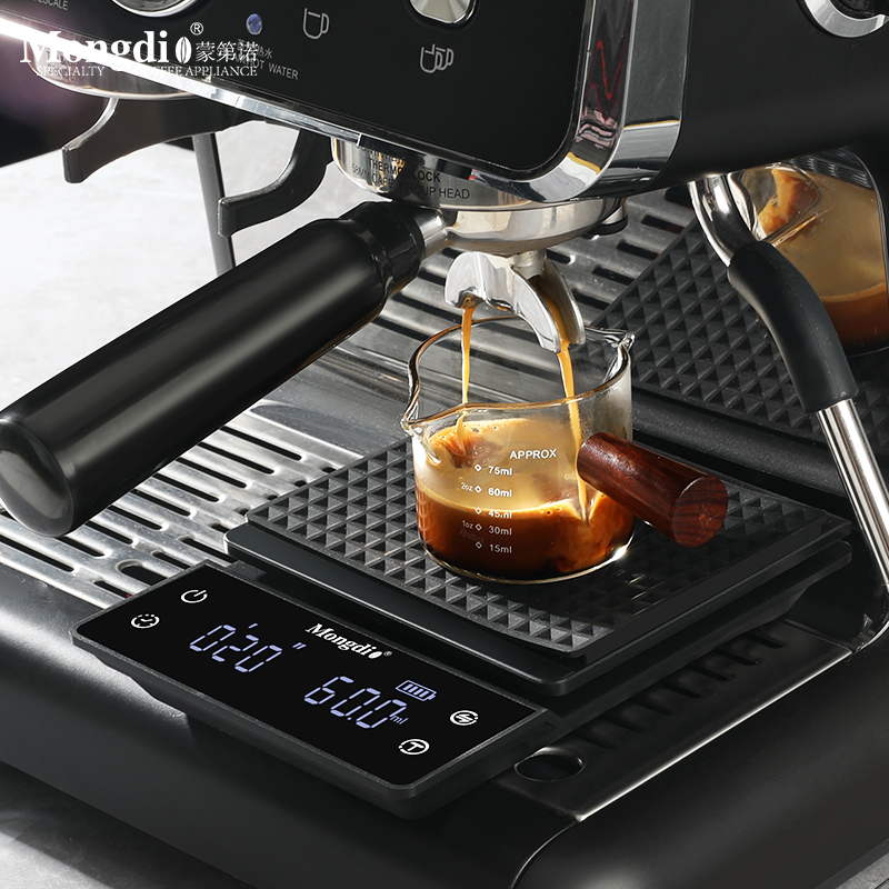 Mongdio咖啡电子秤手冲电子称小型意式咖啡称重计时家用咖啡量秤
