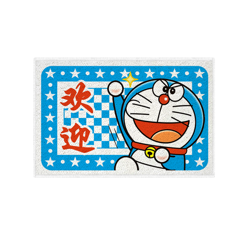 机器猫哆啦A梦仿羊绒地垫