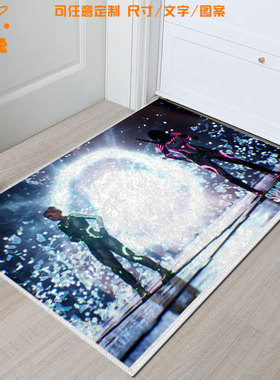 双影奇境Split Fiction游戏周边硅藻泥地垫玄关入户进门口脚垫子