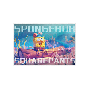 海绵宝宝派大星蟹老板魔性表情包仿羊绒地垫玄关入户进门口脚垫子