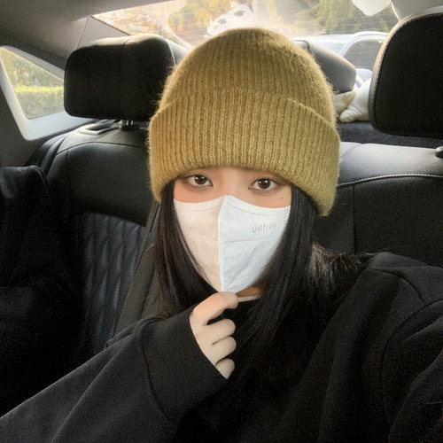 针织毛线帽心秀韩版百搭保暖护耳