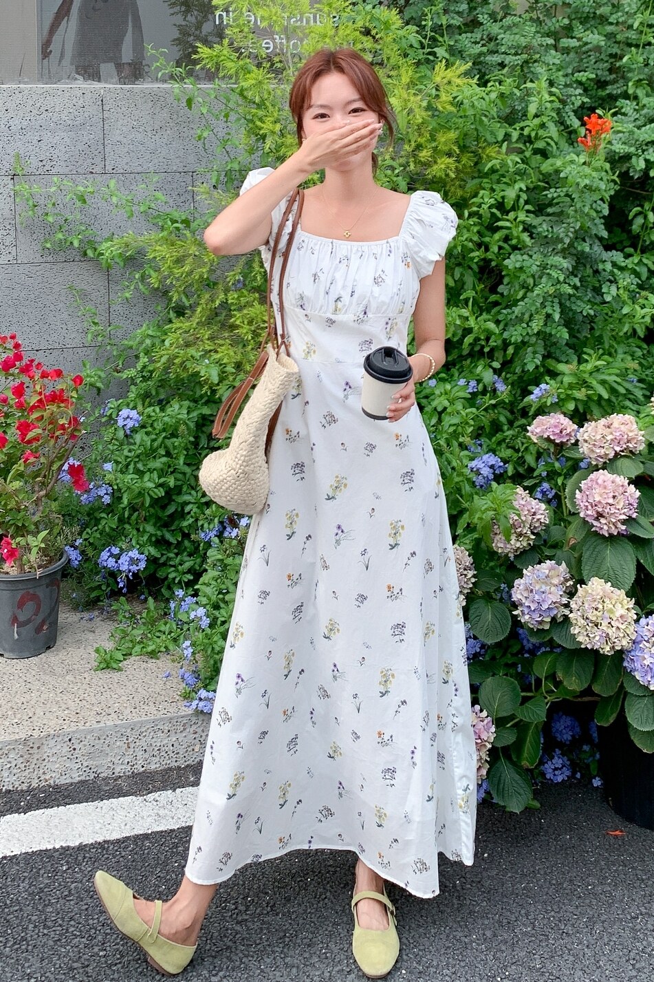 法式减龄碎花连衣裙女夏2025新款气质流行爆款漂亮绝美长裙巨好看,女装连衣裙,鑫慧