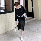 秋季新款休闲显瘦半身裙两件套，女装套装/套裙，慧峰