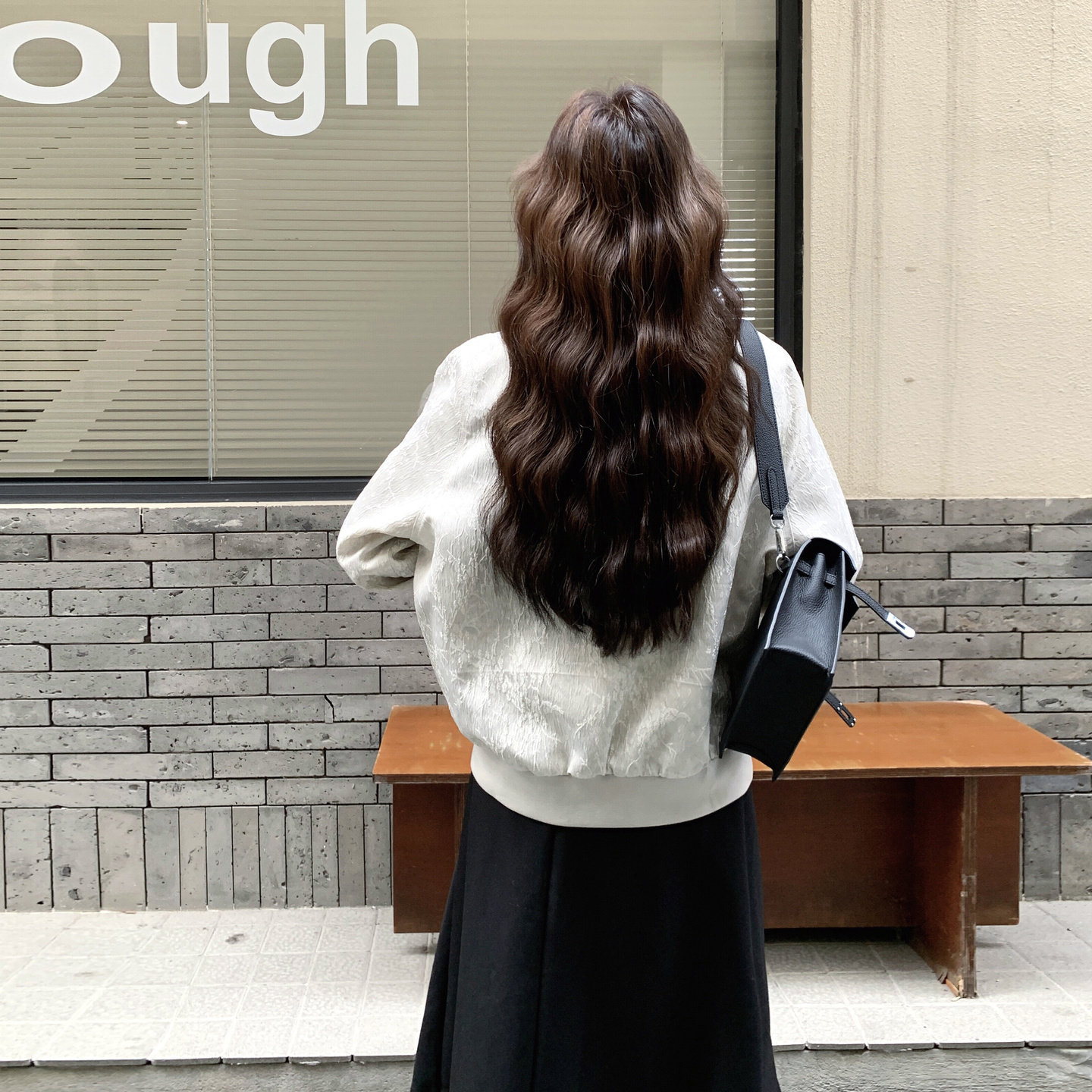 设计感新中式印花棒球服上衣女2025秋季日系氛围感休闲显瘦短外套,女装短外套,慧峰