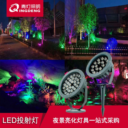 LED投光灯户外射树灯照树插地