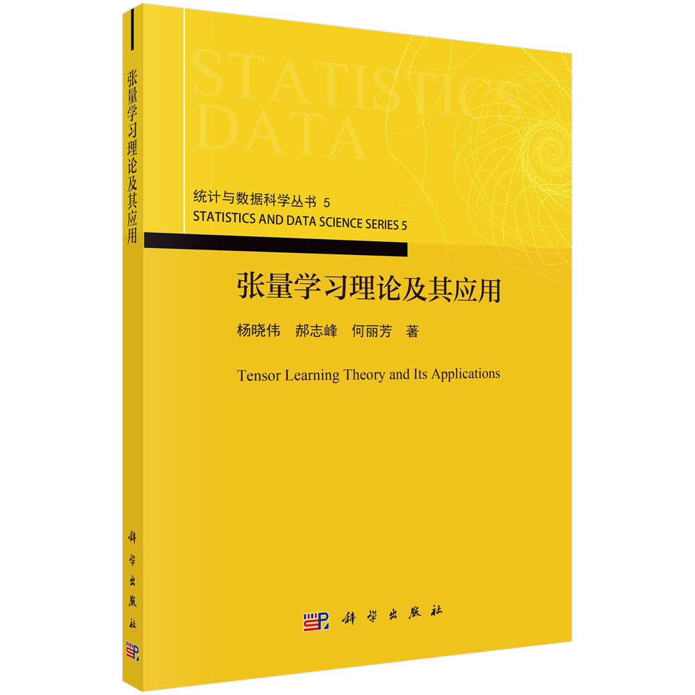 现货正版 平装胶订 张量学习理论及其应用 统计与数据科学丛书5 杨晓伟郝志峰何丽芳 科学出版社 9787030764577