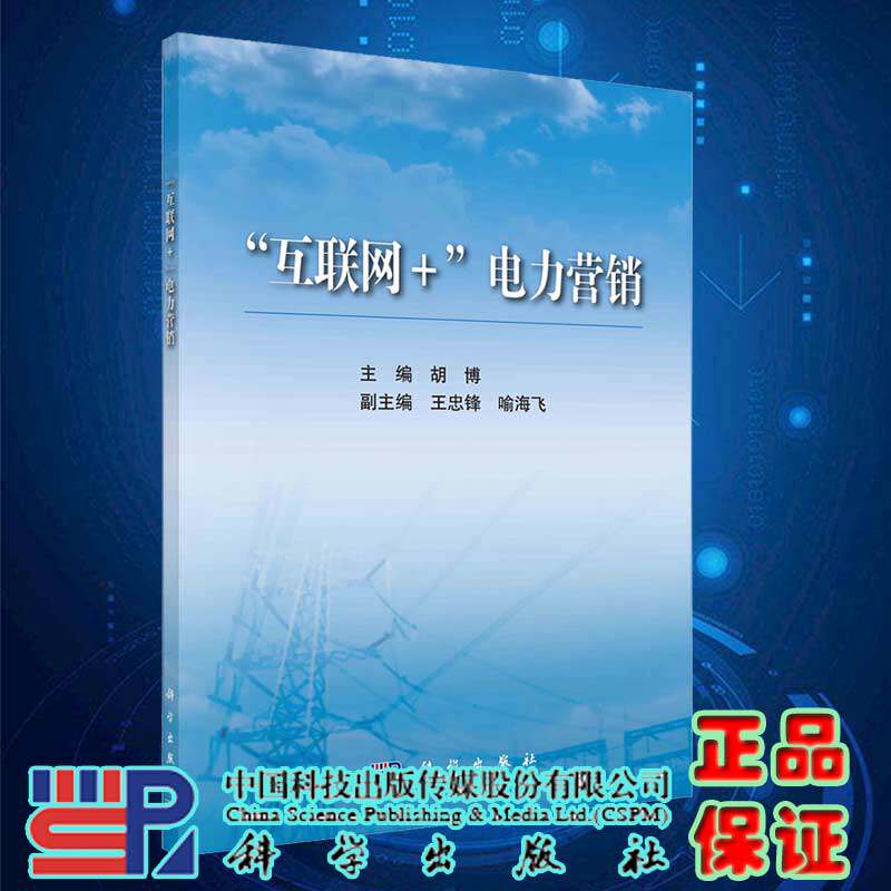 正版现货 互联网+电力营销 胡博,王忠锋,喻海飞 科学出版社 9787030551863平装胶订
