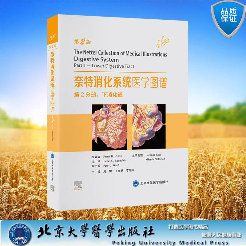 正版全新 精装 奈特消化系统医学图谱 第2分册 下消化道 第2版 周雷 王文跃 李超丰 主译 北京大学医学出版社 9787565929700