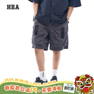 百搭休闲轻户外宽松运动大码 HEA 街头风多口袋五分裤 短裤 复古工装