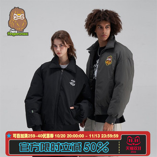 HEA x i.t fingercroxx联名潮牌棉衣男女情侣款秋冬棒球棉服外套