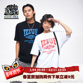 i.t izzue联名国潮流狮头立体字母重磅短袖 HEA T恤男女同款 宽松