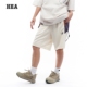 国潮运动风设计休闲短裤 抽绳拼接撞色五分裤 男女同款 HEA 工装 百搭