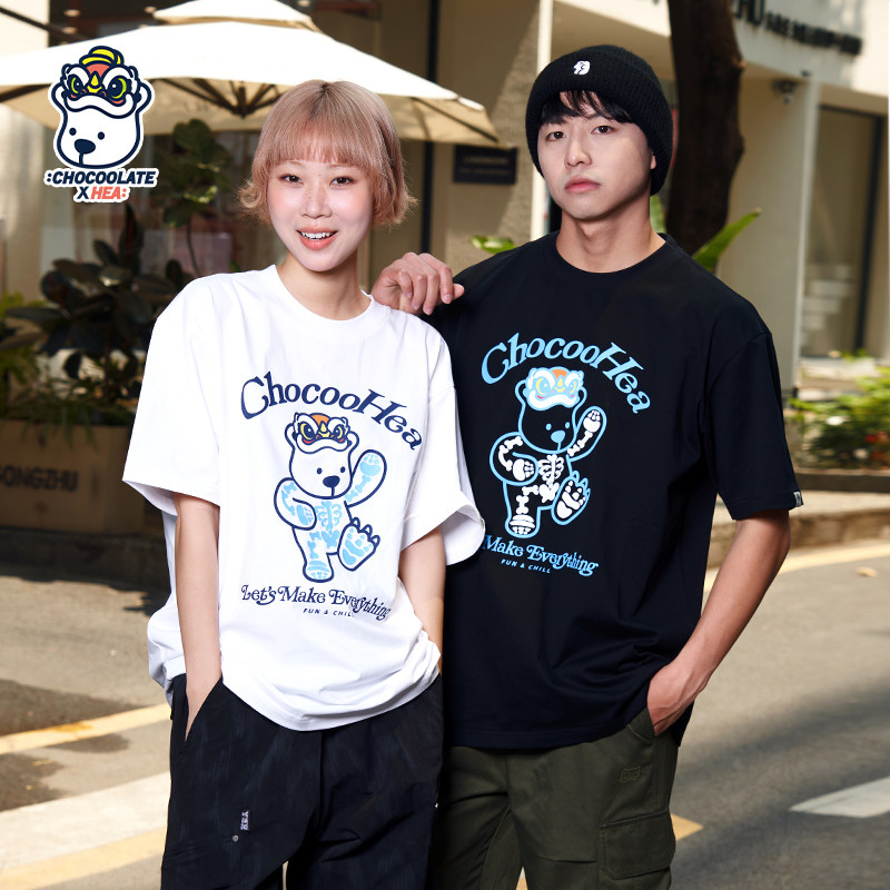 HEA x i.t:CHOCOOLATE联名国潮小熊休闲短袖T恤