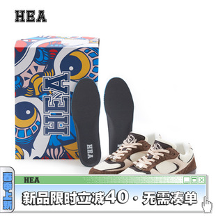 HEA 空中漫步系列复古国潮醒狮卡其色休闲鞋 男女同款 情侣 Airwalk