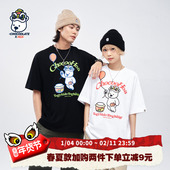 i.t CHOCOOLATE联名国潮小熊棉感休闲圆领短袖 HEA T恤男女同款