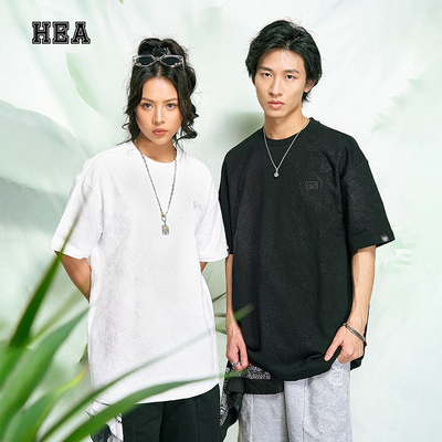 【HEA】国潮醒狮狮子头短袖男女同款基础百搭潮流经典T恤上衣情侣