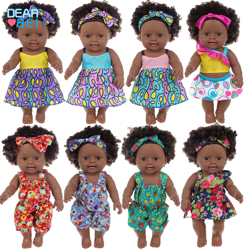 12-inch simulation rebirth doll explosion head African black