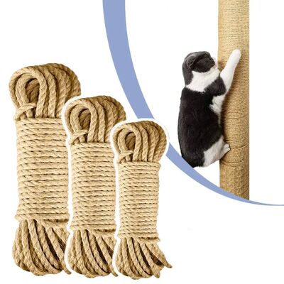 33/66/164ft Natural Sisal Rope Cat Scratcher Rope Tree Scrat