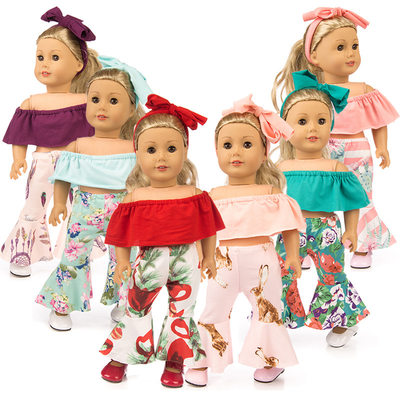 18 inch American girl fu doll clothes shoulder bell bottoms