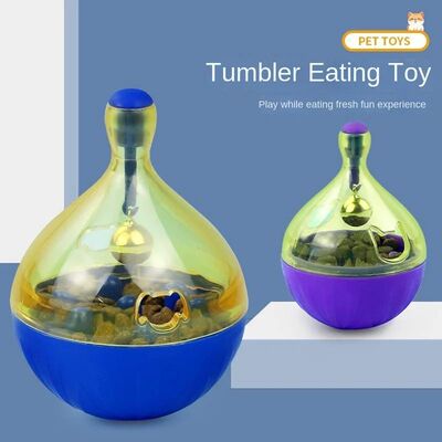 Pet Cat Fun Bowl Feeding Toys Dog Tumbler Feeder Puppy Kitte