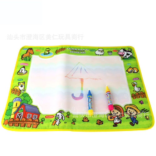 happy farm canvas children's water canvas 50 x 36cm clear wa
