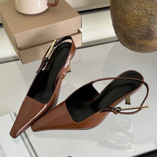 Eilyken Street Style Sexy Pointed Toe Metal Buckle Strap Wom