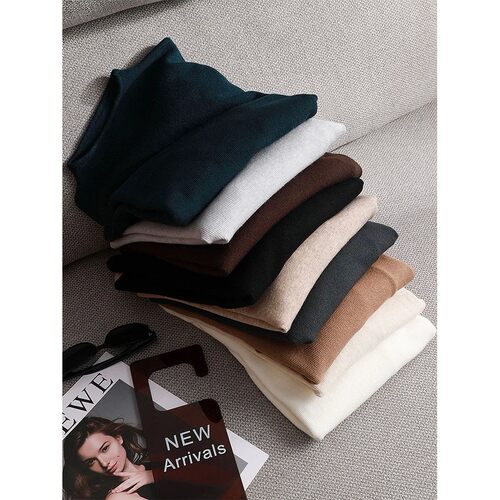 Bacis Sweater Women's Mock Neck Pullover Sweater Knitted 202
