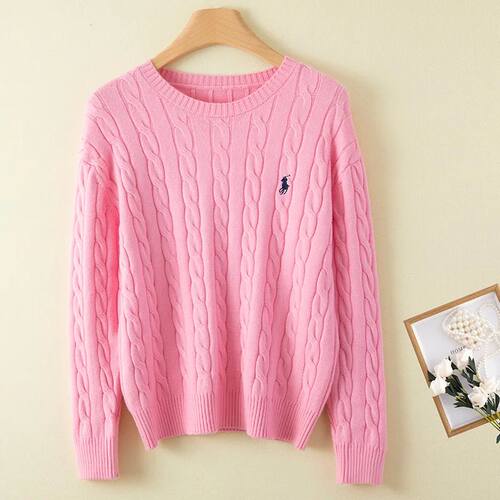 Couple's boutique high-end embroidered knitted women's cashm