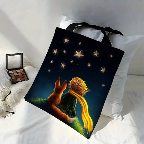 Linen Bag The Little Prince Series Print Canvas Bag Lightwei