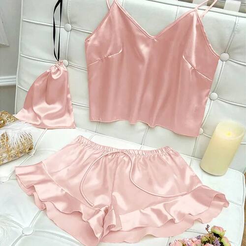 Fashion Sexy Underwear Set Women's 2 Pieces Sleepwear Pyjama