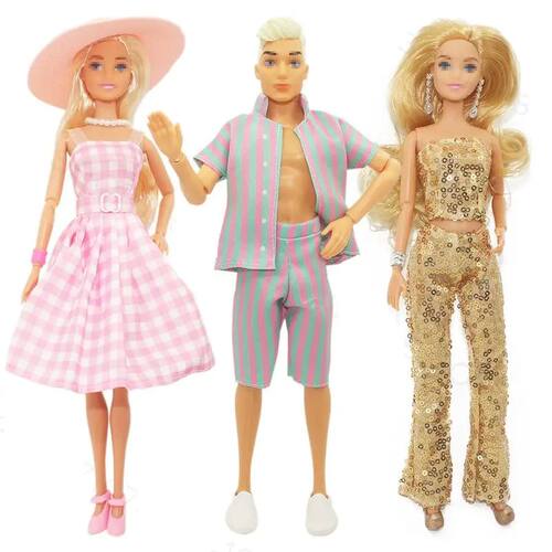 Kawaii 8 Items /Set Fashion Doll Dress Kids Toys Lover Wear