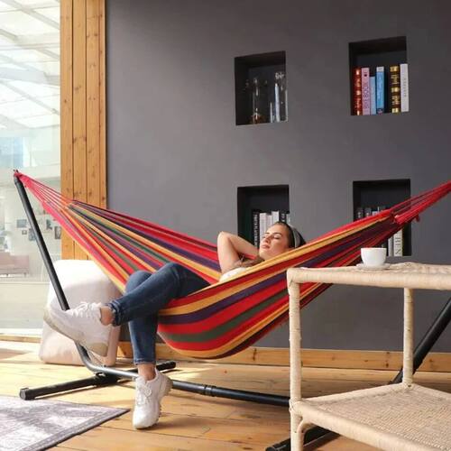 Outdoor Canvas Hammock Thickened Hammock Camping Swing Hammo