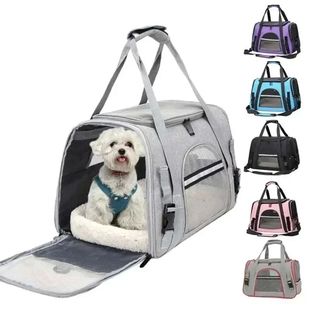 Dog Carrier Bag With Thick Cotton Cushion Pet Aviation Backp