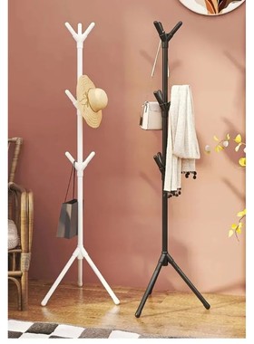 Multi Hook Clothes Rack Stand Tree Branch Shape Mobile and C