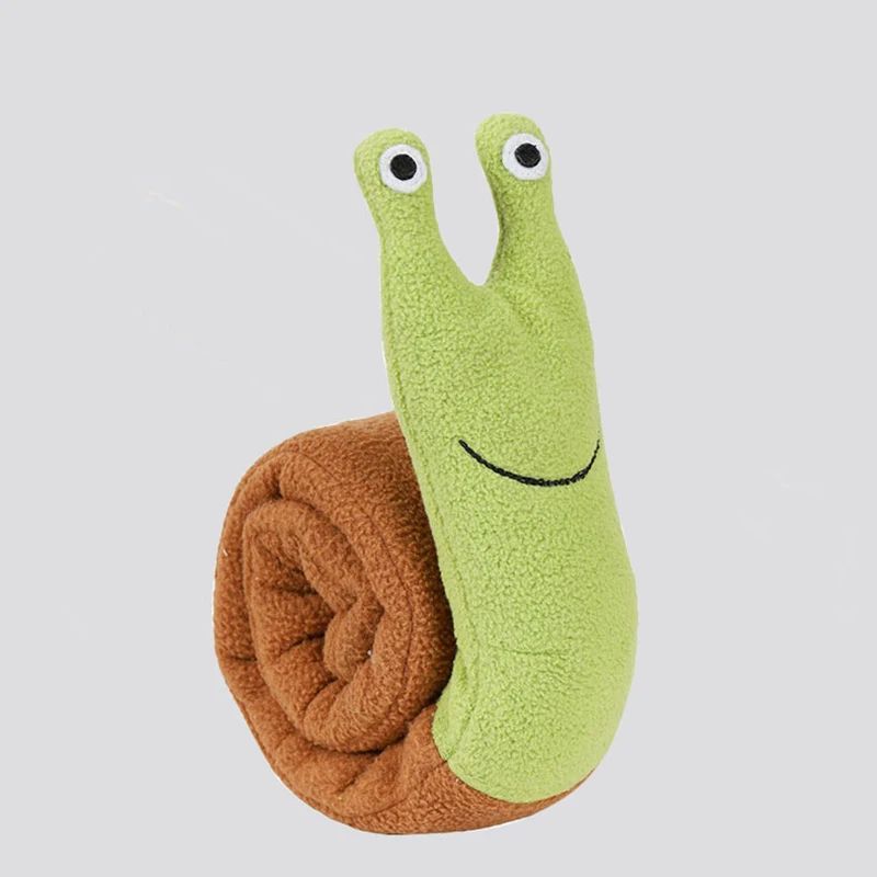 Dog Squeak Toys Pet Sniffing Plush Snails Toys Tibetan Food