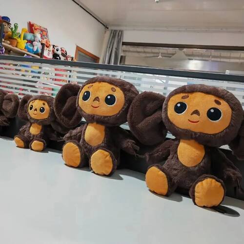 New Russia Anime Cheburashka Plush Doll Big Eyes Monkey Че