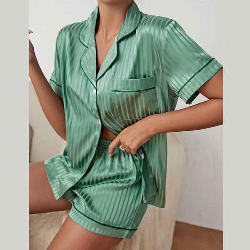 2024 New Pajamas for women pyjamas Simulated SILK PAJAMA sui