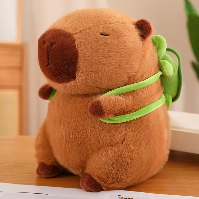 Cute Fully Filled Capybara Plush Animal With Turtle Tortoise-封面