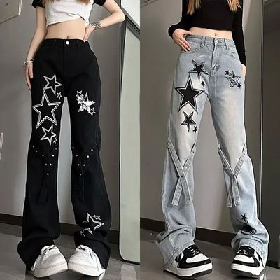 New Micro-La American Star Jeans Female ins Trend Joker Y2k