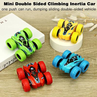 Mini Double-side Inertial Car Stunt 360° Flip Childs Puzzle