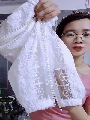 2023 Spring Summer New Beaded Ice Silk Quick-Drying Pants Wo