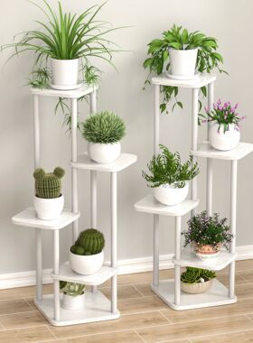 Plant Stand and Flower Stand Wooden Shelf 5/6/8Layers Displa
